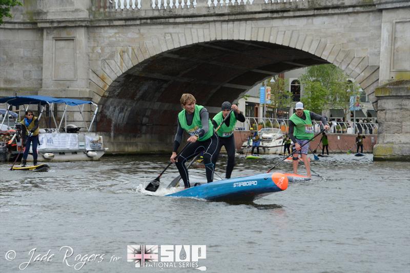 Olympic sailor Chris Rashley swaps the Nacra 17 for a SUP in the Battle of the Thames photo copyright Jade Rogers taken at 