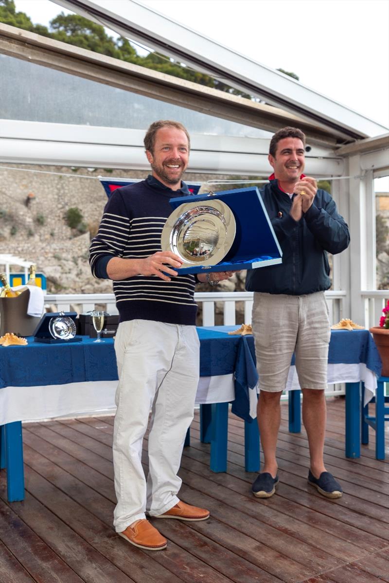 Florian Franke receives the trophy on behalf of Naema for winning the inaugural Capri Classica photo copyright Gianfranco Forza taken at Yacht Club Capri