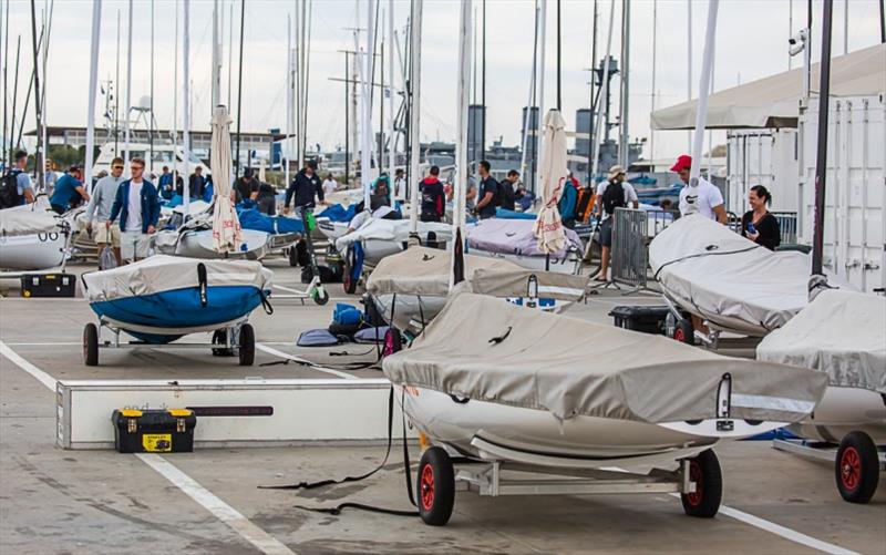 No racing on the opening day at the Finn Europeans photo copyright Robert Deaves taken at 