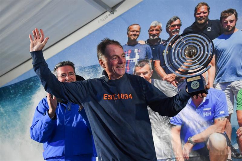 Tapio Lehtinen receives the McIntyre Adventure Spirit of the GGR trophy - photo © Christophe Favreau / PPL / GGR