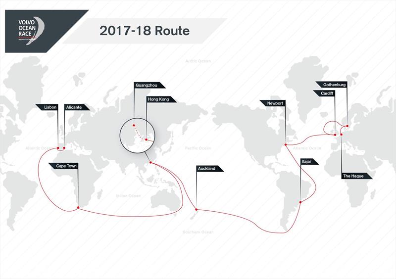 The Route for The Ocean Race 2021/22 is expected to be shorter than the 2017/18 VOR by a couple of stopovers and length reduced to 38,000 - 42,000nm from 45,000nm in the previous edition photo copyright The Ocean Race taken at 