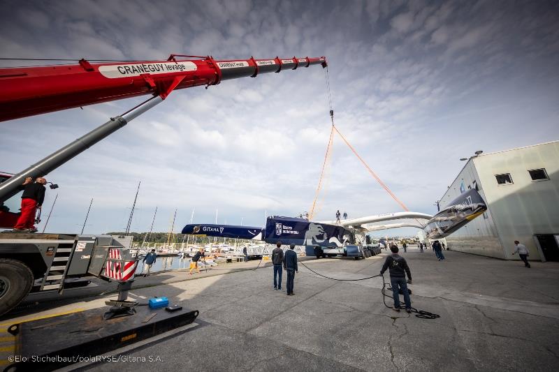 Launch of Maxi Edmond de Rothschild after six months of construction - photo © Eloi Stichelbaut / PolaRYSE / Gitana SA