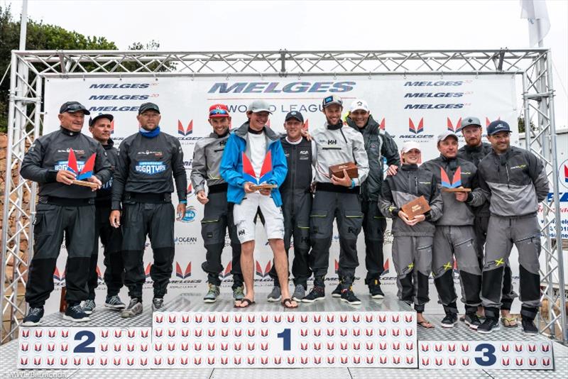 Melges 20 World League podium photo copyright Melges World League / Barracuda Communication taken at 