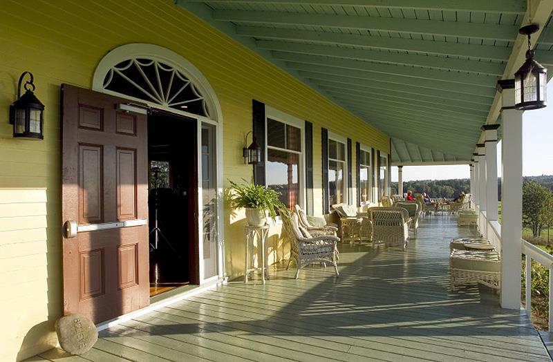 Chebeague Island Inn's famously long porch, home to some of the finest sunset views in New England photo copyright Jeffrey Stevensen taken at 