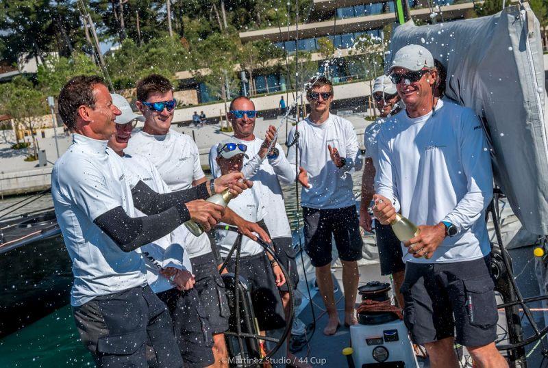 Celebrations this afternoon for Hugues Lepic, Michele Ivaldi (right) and the Aleph Racing crew - Adris 44Cup Rovinj, Day 3 - photo © MartinezStudio.es