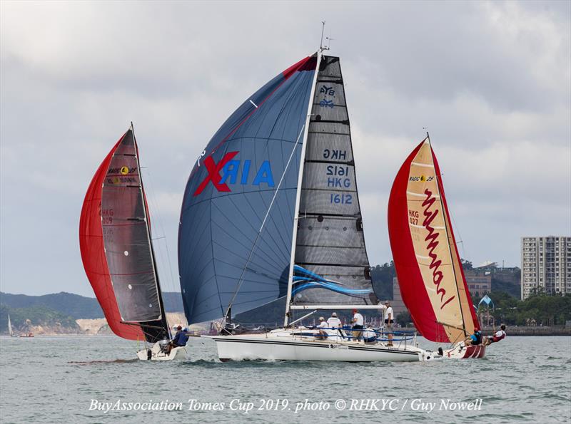 Sportsboats heading for Shau Kei Wan. BuyAssociation Tomes Cup 2019 at RHKYC photo copyright Guy Nowell / RHKYC taken at Royal Hong Kong Yacht Club