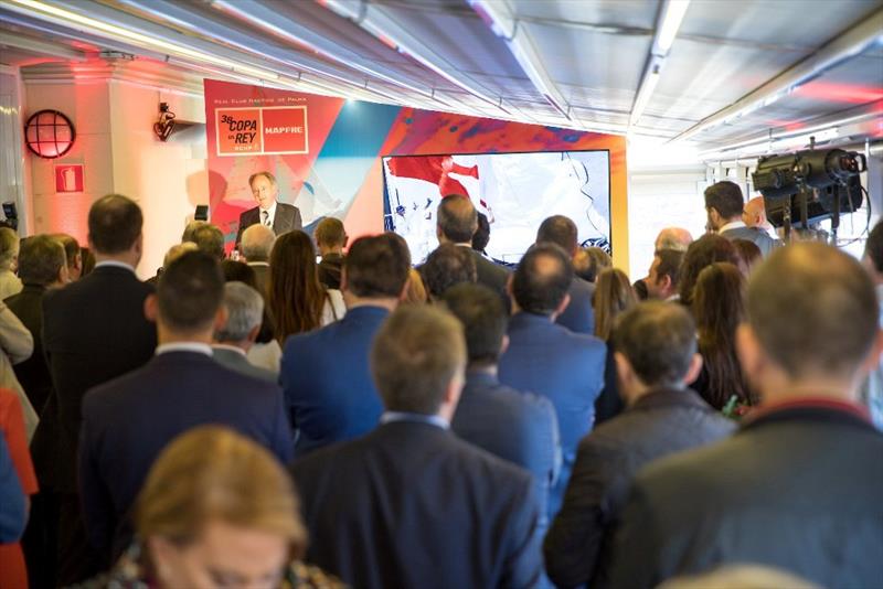 Guests attending the official presentation - 38 Copa del Rey MAPFRE photo copyright María Muiña / Copa del Rey MAPFR taken at Real Club Náutico de Madrid