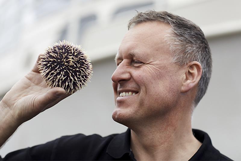 Rik Breur with the inspirational Sea Urchin photo copyright Rik Breur taken at 