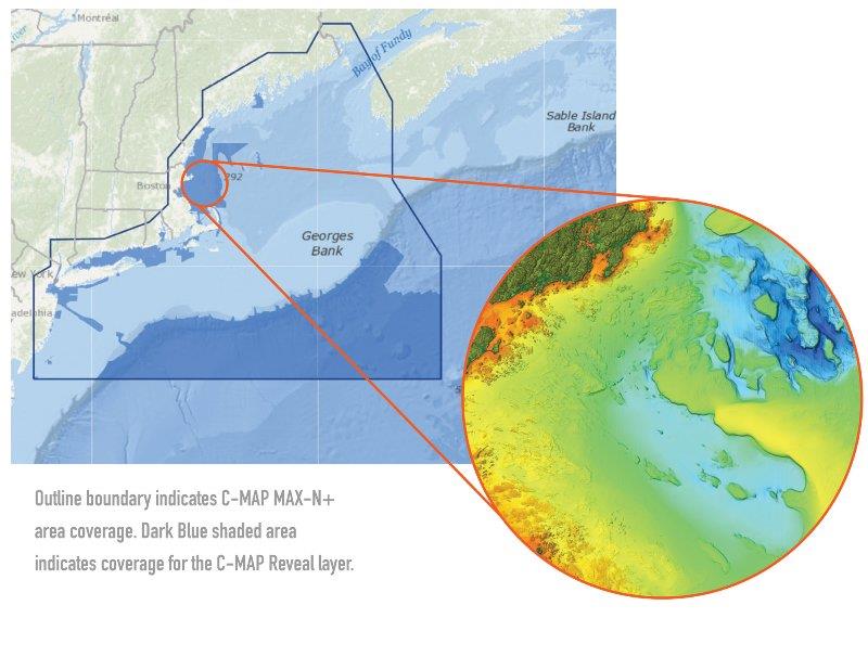 M-NA-Y640-MS: US Atlantic: Gulf of Maine – Cape Cod to Long Island  photo copyright C-MAP taken at 