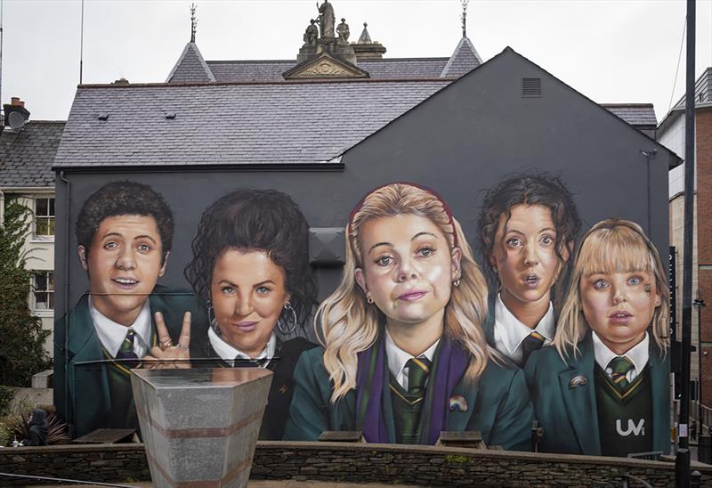 Derry Girls' wall. - photo © Clipper Race