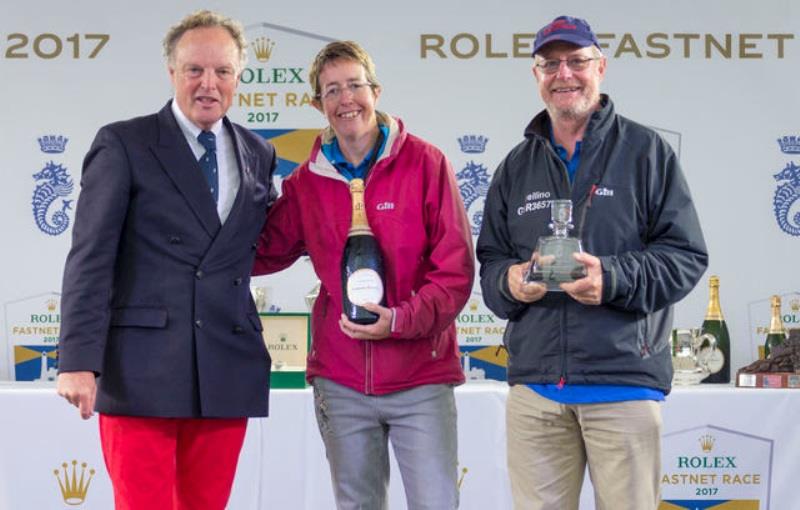 Rob Craigie and Deb Fish were top mixed crew in 2017 aboard their trusty Sun Fast 3600 Bellino - Rolex Fastnet Race photo copyright Rolex / Carlo Borlenghi taken at Royal Ocean Racing Club