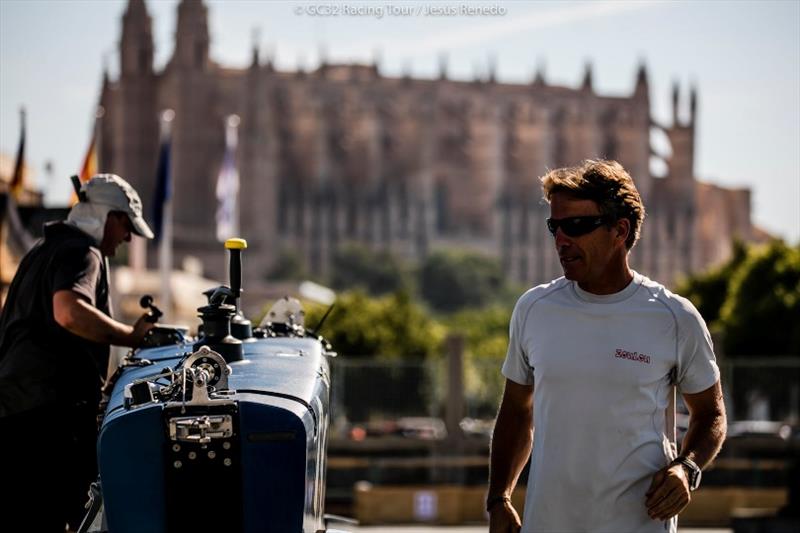 Thierry Fouchier is back from injury and will race on Erik Maris' Zoulou next week - Copa del Rey MAPFRE - photo © Jesus Renedo / Sailing Energy / GC32 Racing Tour