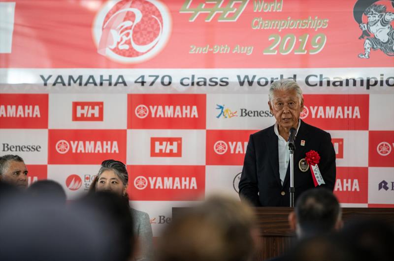 Mr Kawano, President of Japan Sailing - 2019 470 World Championships photo copyright Junichi Hira taken at 