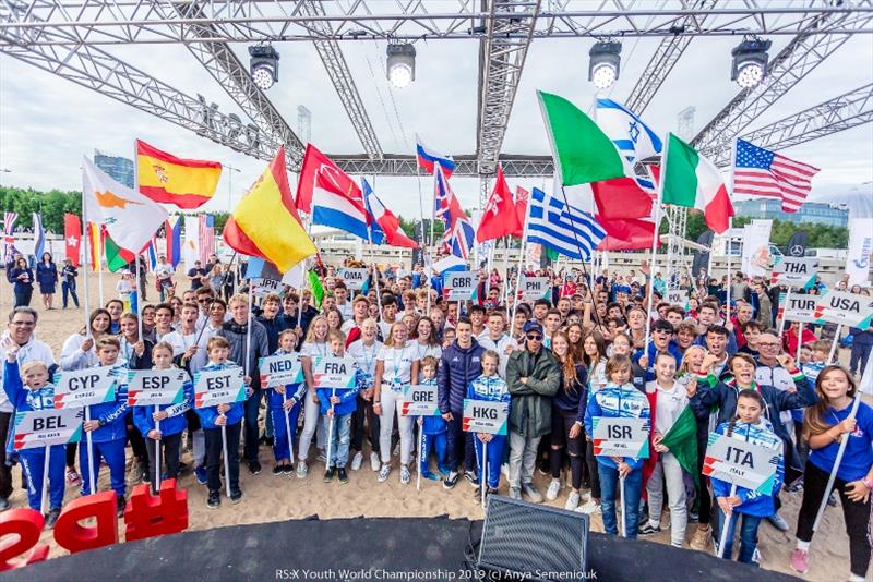 Opening ceremony in Saint Petersburg - Windsurfing Youth World Championship 2019 photo copyright Anya Semeniouk taken at 