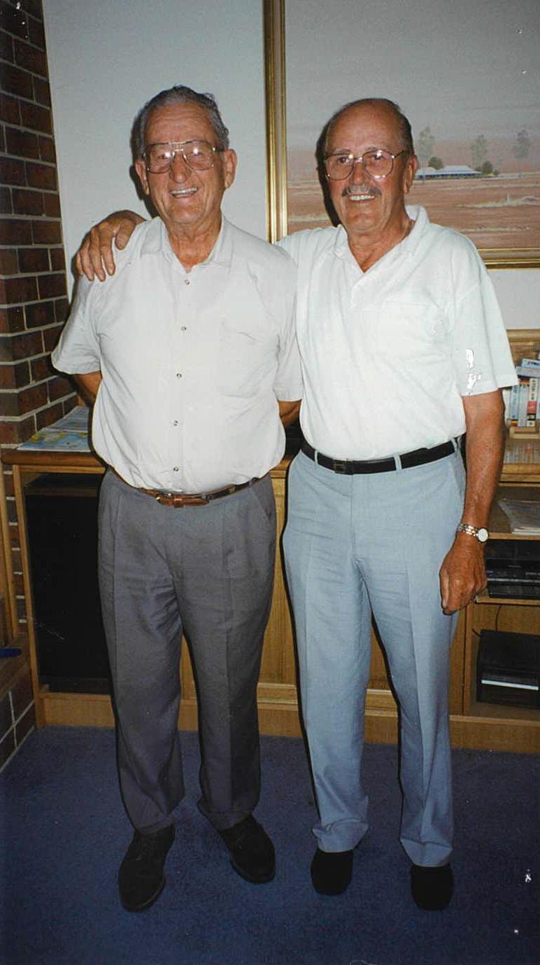 Stan LeNepveu and Ron Allatt at the factory in Melbourne. - photo © Ronstan