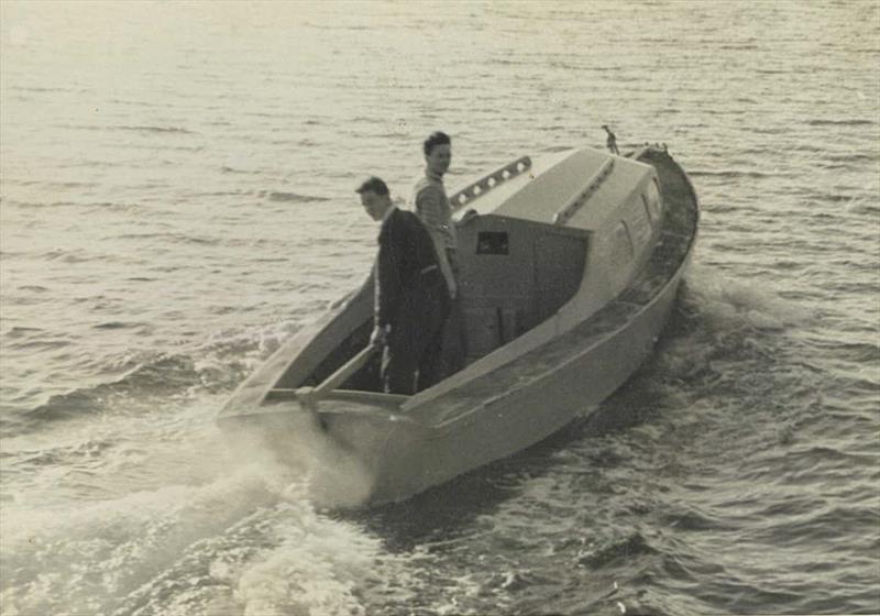 Ron Allatt and Stan LeNepveu in one of their early boats - photo © Ronstan