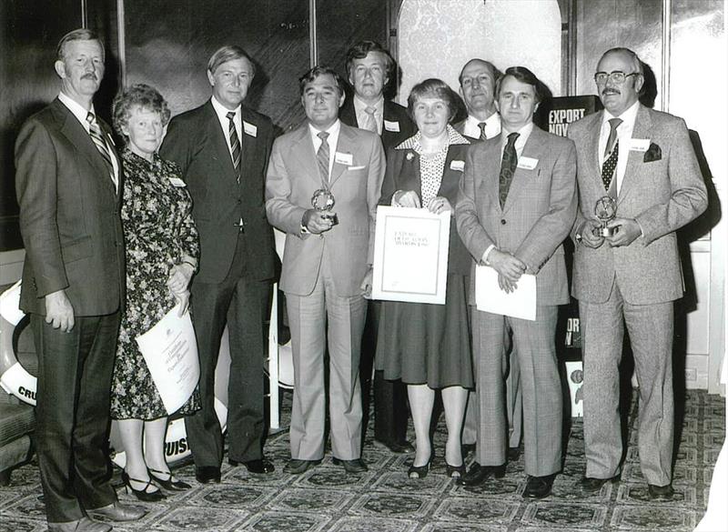 Ron Allatt (Far Right) at the Victorian Export Awards back in the day. - photo © Ronstan