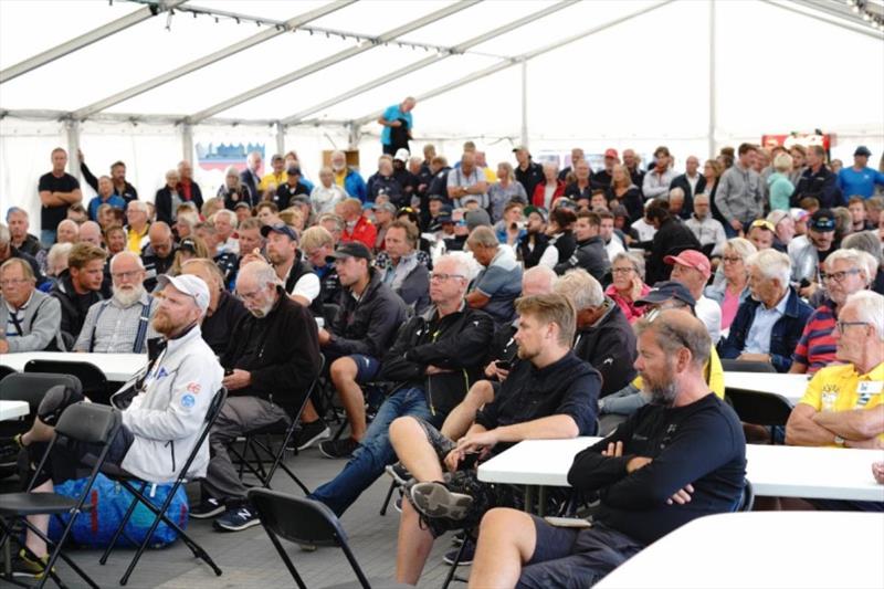 Full attention at the Skipper's Briefing - SSAB ORC European Championship 2019 photo copyright MarcS taken at 
