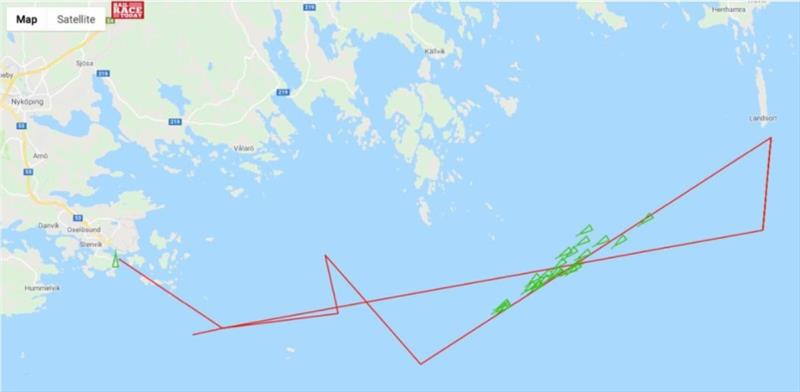 Tracker image of Class B traversing the Swedish coast off Oxelosund - 2019 SSAB ORC European Championship, Day 2 photo copyright sailracetoday.com/orc2019 taken at 