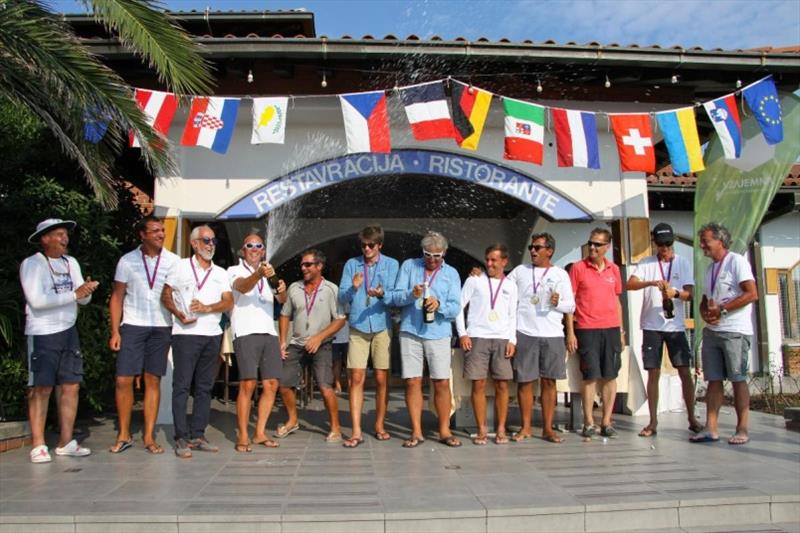 Division B podium finishers - 2019 ORC European Sportboat Championship photo copyright Jana Pines / YCMP taken at Yacht Club Marina Portorož