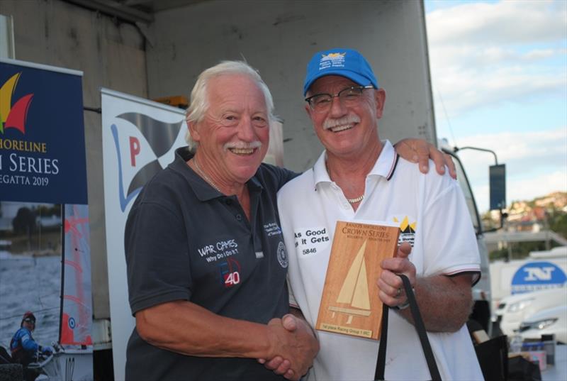 Ian Marshall (right) won his second consecutive winter race with As Good As It Gets photo copyright Peter Watson taken at Bellerive Yacht Club