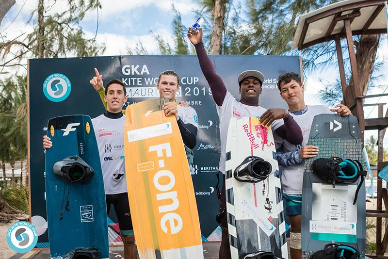 Men's finalists - 2019 GKA Kite World Cup Mauritius, day 4 - photo © Svetlana Romantsova