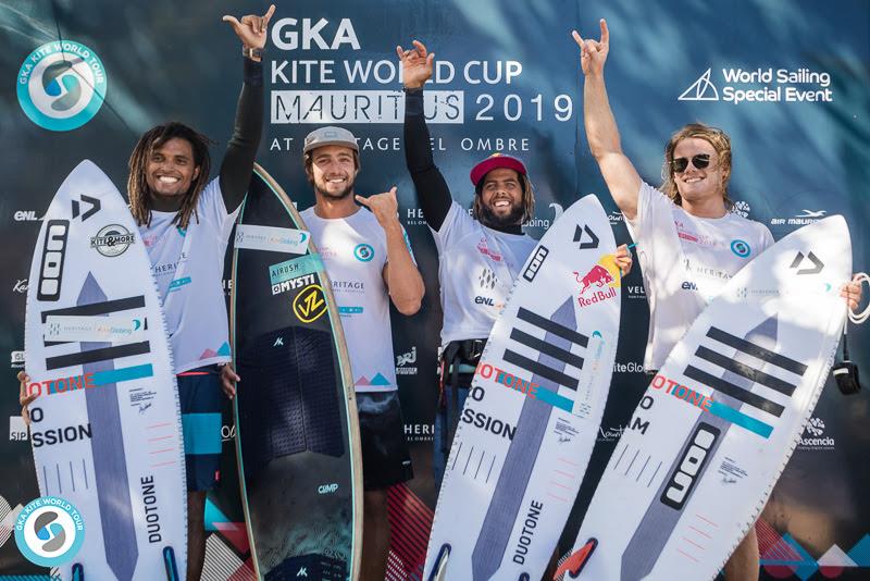 The boys of Bel Ombre - 2019 GKA Kite World Cup Mauritius, day 6 photo copyright Svetlana Romantsova taken at 