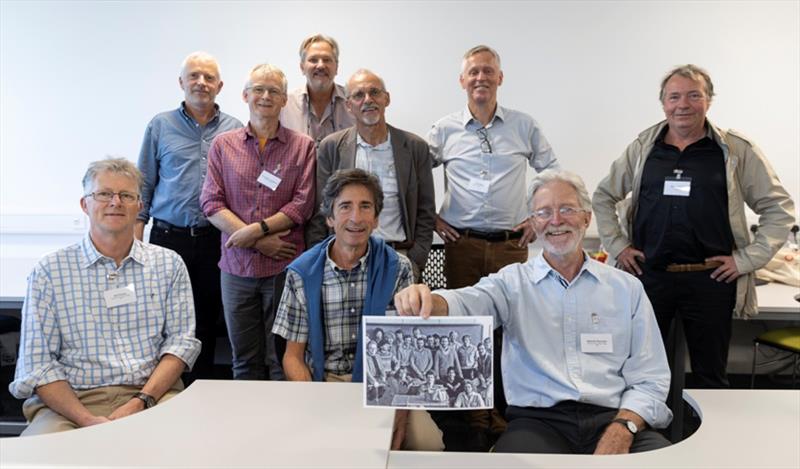 The class of 1981 meet in the same classroom they were taught in photo copyright Solent University taken at 