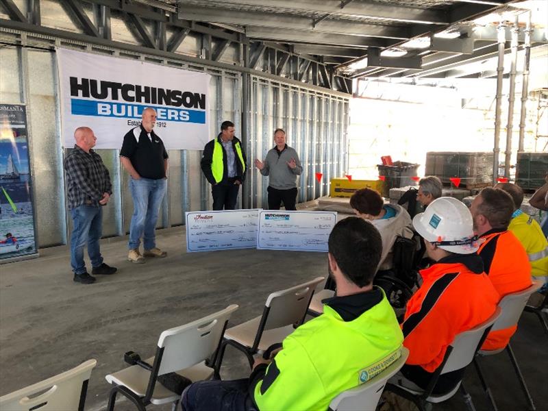 Rod Viney thanks Hutchinson Builders - photo © Jane Austin