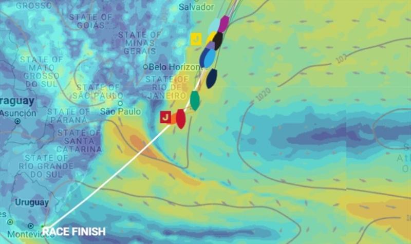 The conditions facing the Clipper Race teams. Correct at time of publishing - Clipper Race Leg 1 - Race 2, Day 21 photo copyright Clipper Race taken at 