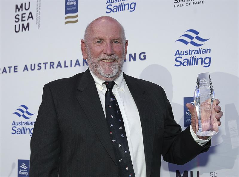 John McConaghy with his Lifetime Achievement Award photo copyright Gregg Porteous taken at Australian Sailing