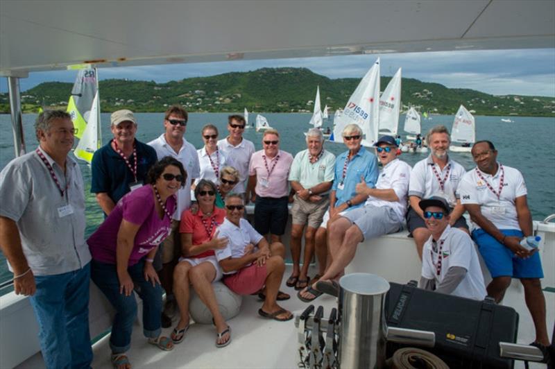 The Conference delegates enjoy some time on the water at the Caribbean Dinghy Championships - photo © Ted Martin - Antigua Photography