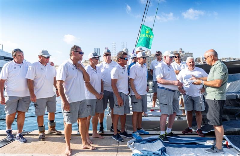 Rambler Crew: George David, Brad Butterworth, Andrea Visintini, Rodney Ardern, Will McCarthy, Dean Phipps, Stuart Wilson, Mark Newbrook, Jan Dekker, Brian Giorgio, Scott Beavis, Simon Daubney, Peter van Niekerk, Joca, Curtis, Antonio, Jerry and Anthony. - photo © Kurt Arrigo / Rolex