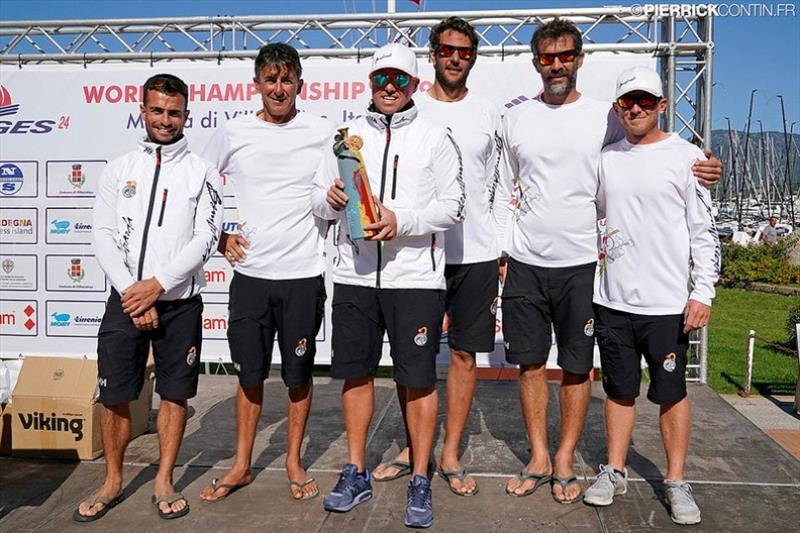 2019 Melges 24 European Sailing Series 2nd best team in Overall ranking - With the bronze from the Melges 24 World Championship, Andrea Pozzi's Bombarda ITA860 took well-earned second place on the podium of the European Sailing Series photo copyright Pierrick Contin / IM24CA taken at 