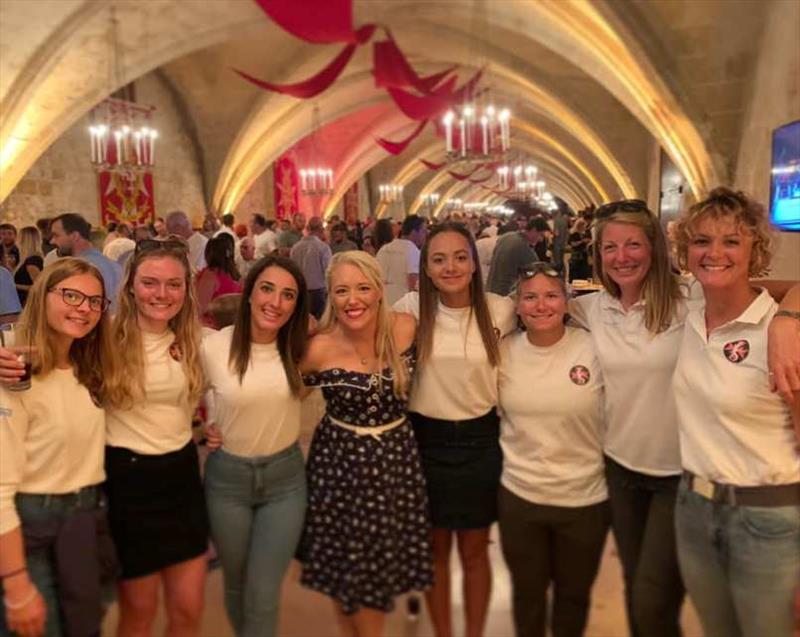 Sailor Girl with the JARHEAD JAN team - first all female team to complete Rolex Middle Sea Race - photo © Nic Douglass / www.AdventuresofaSailorGirl.com