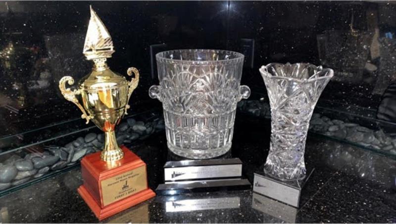 Trophies - J/121 Smokes Harvest Moon Regatta photo copyright Event Media taken at Lakewood Yacht Club