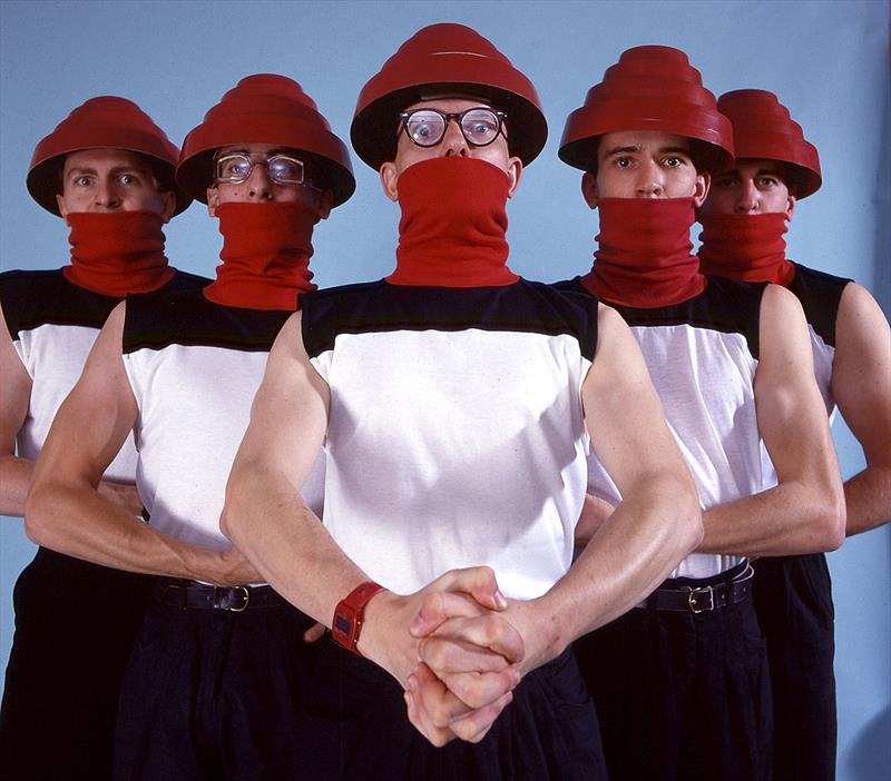 Devo and their Energy Dome Helmets (Flowerpot Hats) photo copyright Event Media taken at 