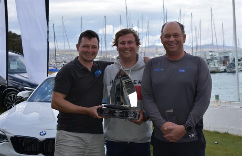 Export Roo - (L to R) David Chapman Sam Tiedemann and Michael Cooper - 2019 SB20 Australian Championship photo copyright Jane Austin taken at 