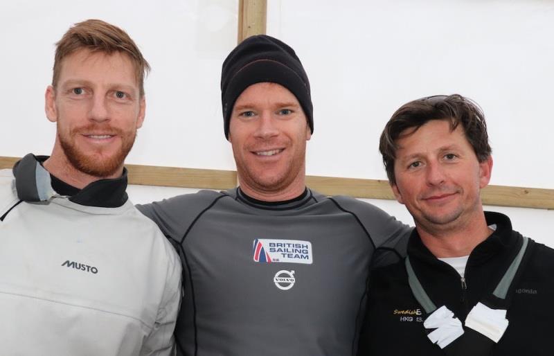 (L-R) Graeme Spence, Andrew Mills, Ante Razmilovic - 2019 Etchells British Open and National Championship photo copyright Louay Habib taken at Royal Ocean Racing Club