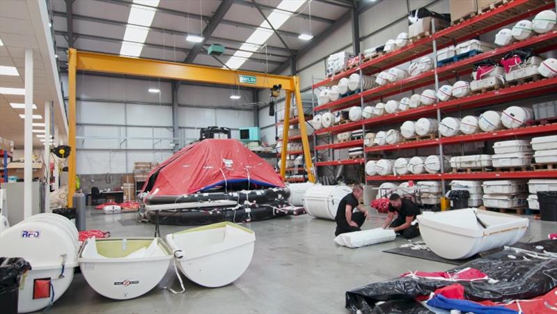 Survitec has produced an informative showreel highlighting the work its technicians undertake when liferafts enter one of its global service stations photo copyright Survitec taken at 