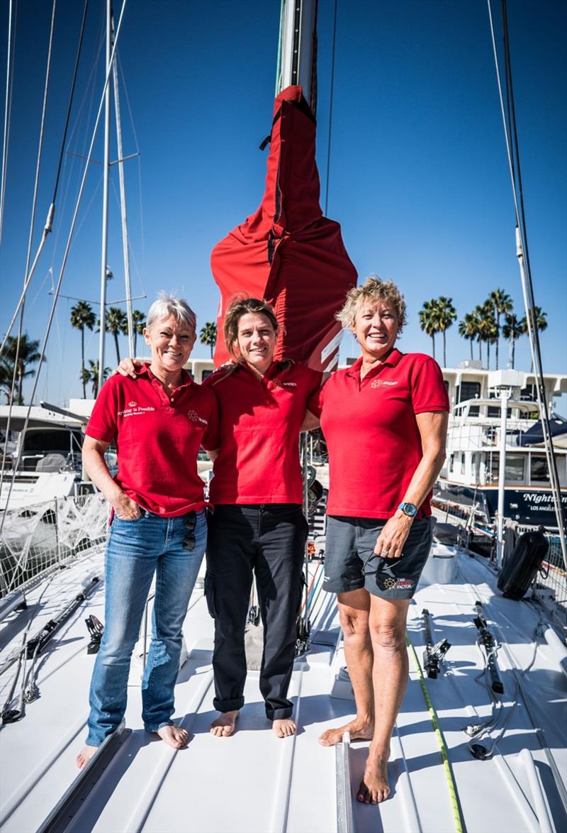 Tracy Edwards, Liz Wardley, and Wendy Tuck photo copyright Libby Mudditt taken at 