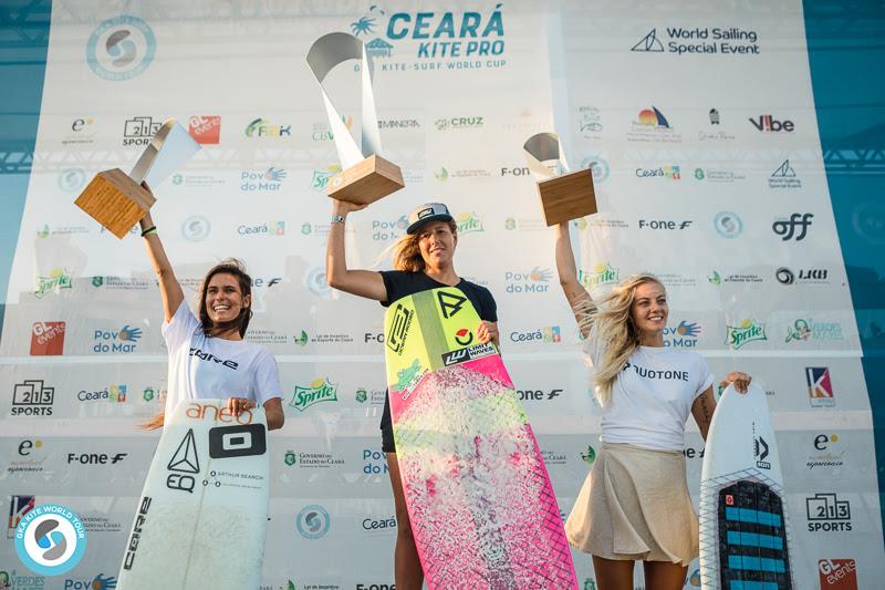 Women's final season podium - GKA Kite-Surf World Cup Prea - photo © Svetlana Romantsova