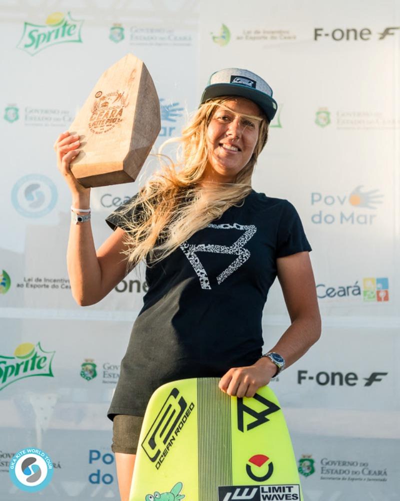 Carla - her first World Title! - GKA Kite-Surf World Cup Prea photo copyright Svetlana Romantsova taken at 