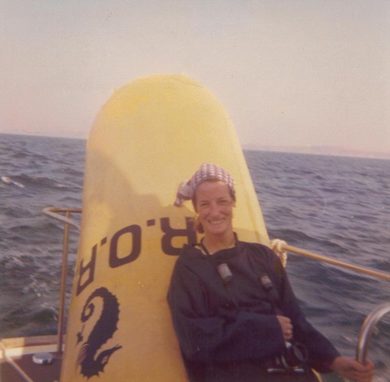 Janet Grosvenor - Out mark laying for the 3/4 Ton Cup in 1976 - photo © RORC