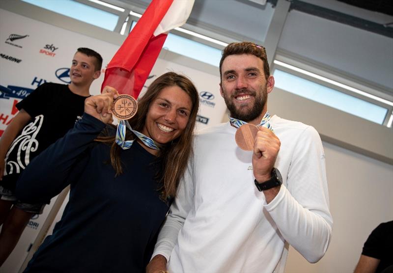 Jason Waterhouse and Lisa Darmanin - 49er, 49erFX and Nacra 17 World Championships final day - photo © Jesus Renedo / Sailing Energy