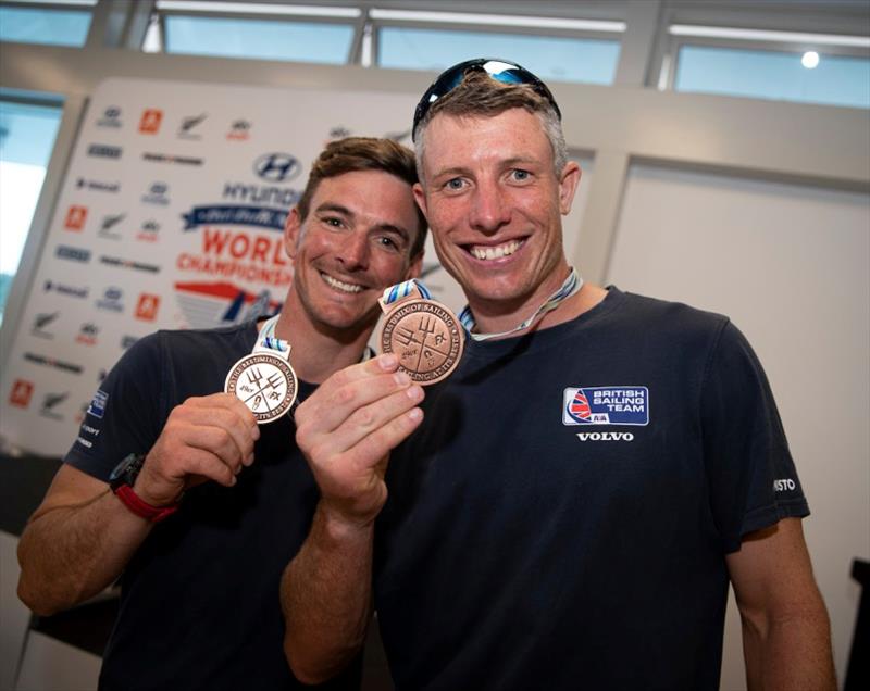 Dylan Fletcher and Stuart Bithell - 2019 49er, 49erFX and Nacra 17 Worlds final day - photo © Jesus Renedo / Sailing Energy