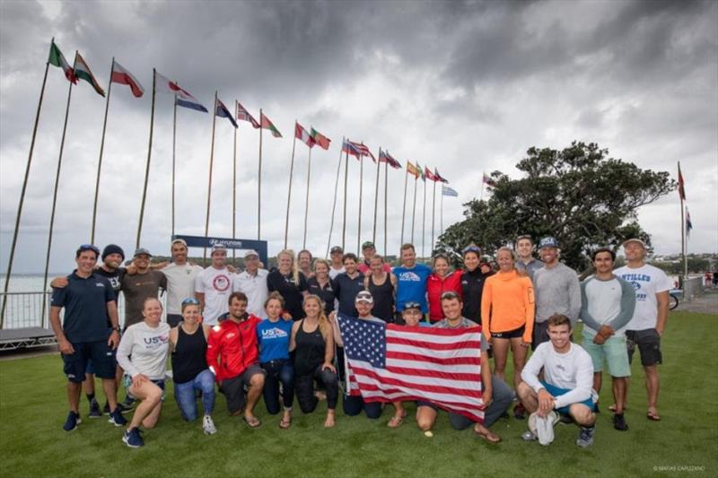 U.S. athletes and staff at the 2019 49er, 49erFX and Nacra 17 World Championships - photo © Matias Capizzano