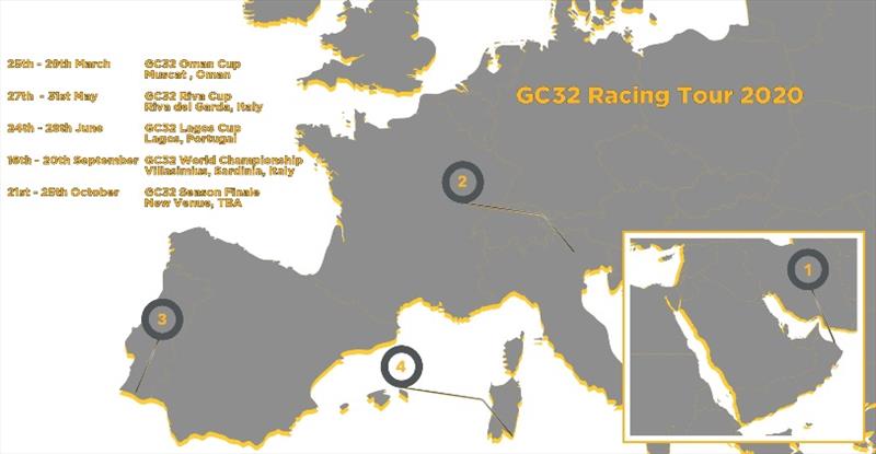 GC32 Racing Tour 2020 schedule - photo © GC32 Racing Tour