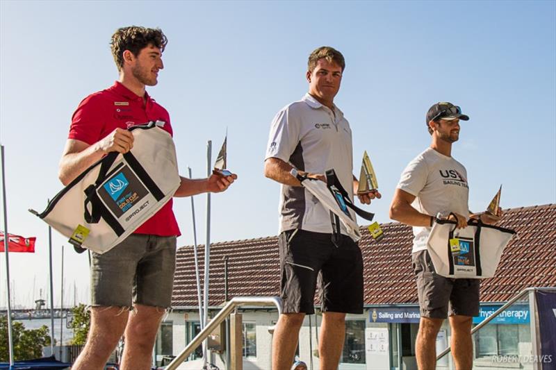 Top 3 U23 - 2019 Finn Gold Cup photo copyright Robert Deaves taken at Royal Brighton Yacht Club