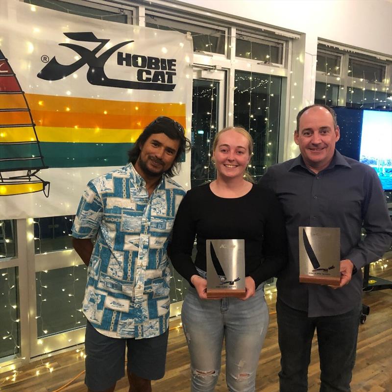 3rd Opens Phil and Caitlyn - 2019-20 Australian Hobie Cat Nationals - photo © HCAWA